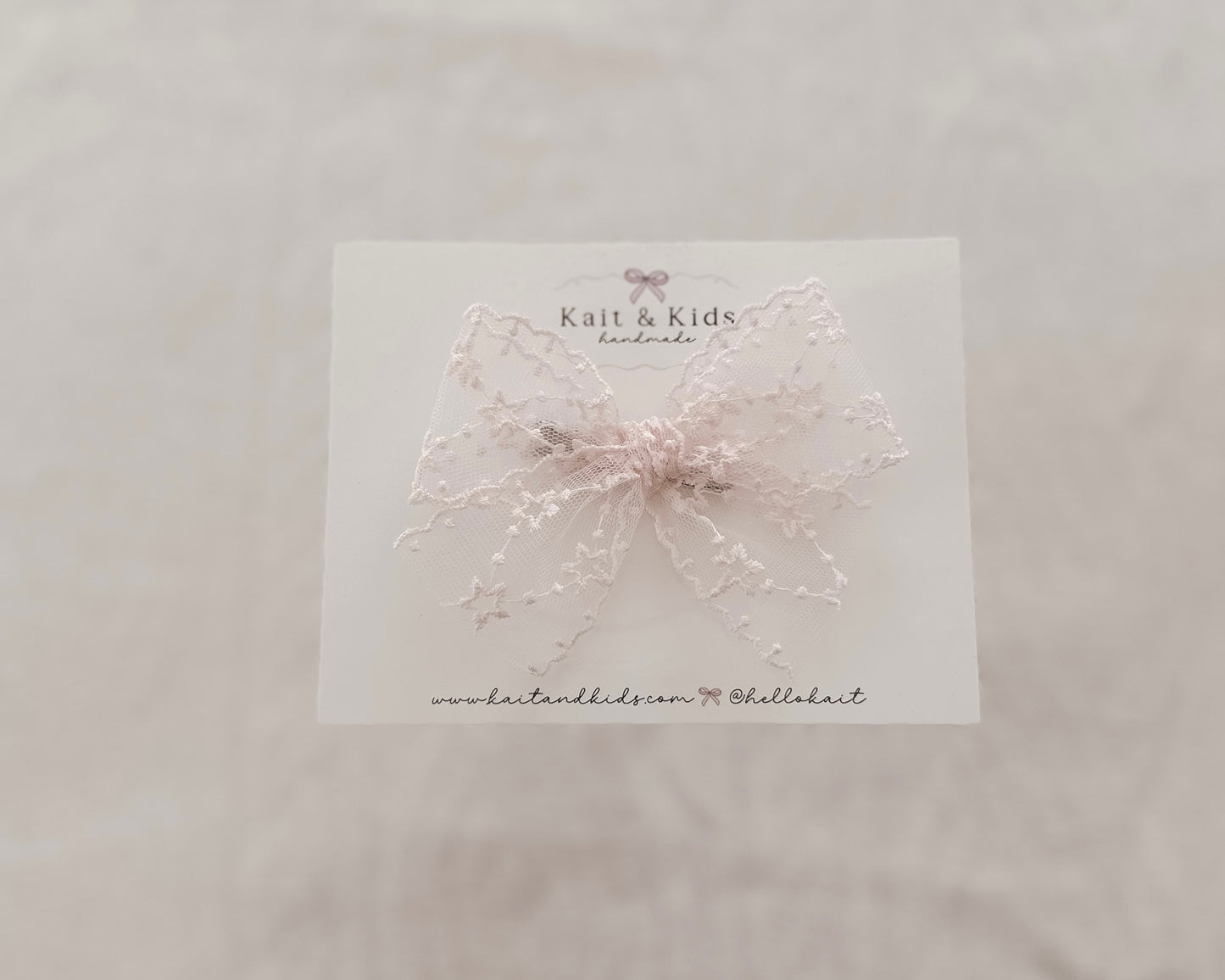 Soft light pink lace