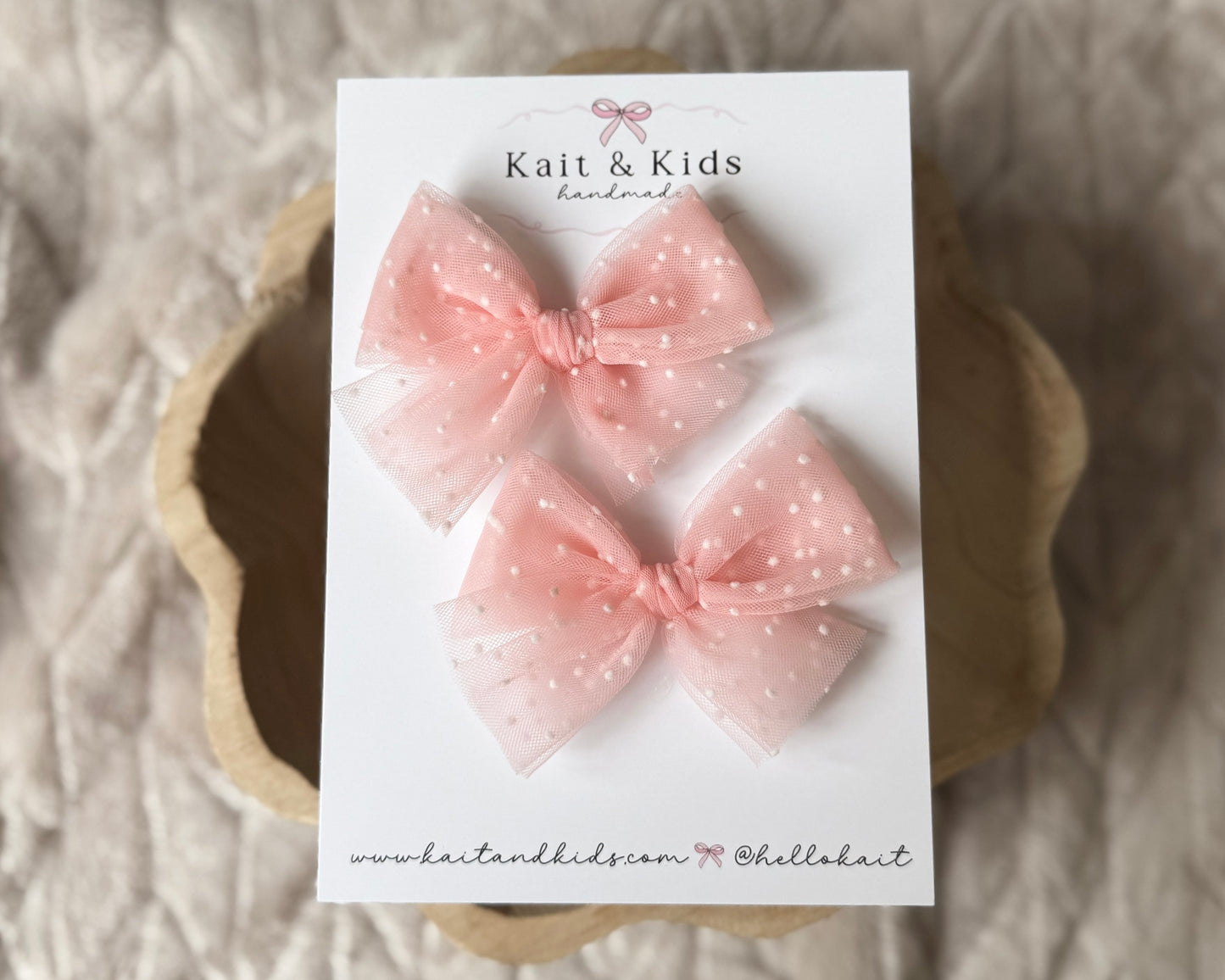 pink dot mesh / classic / single or piggy set