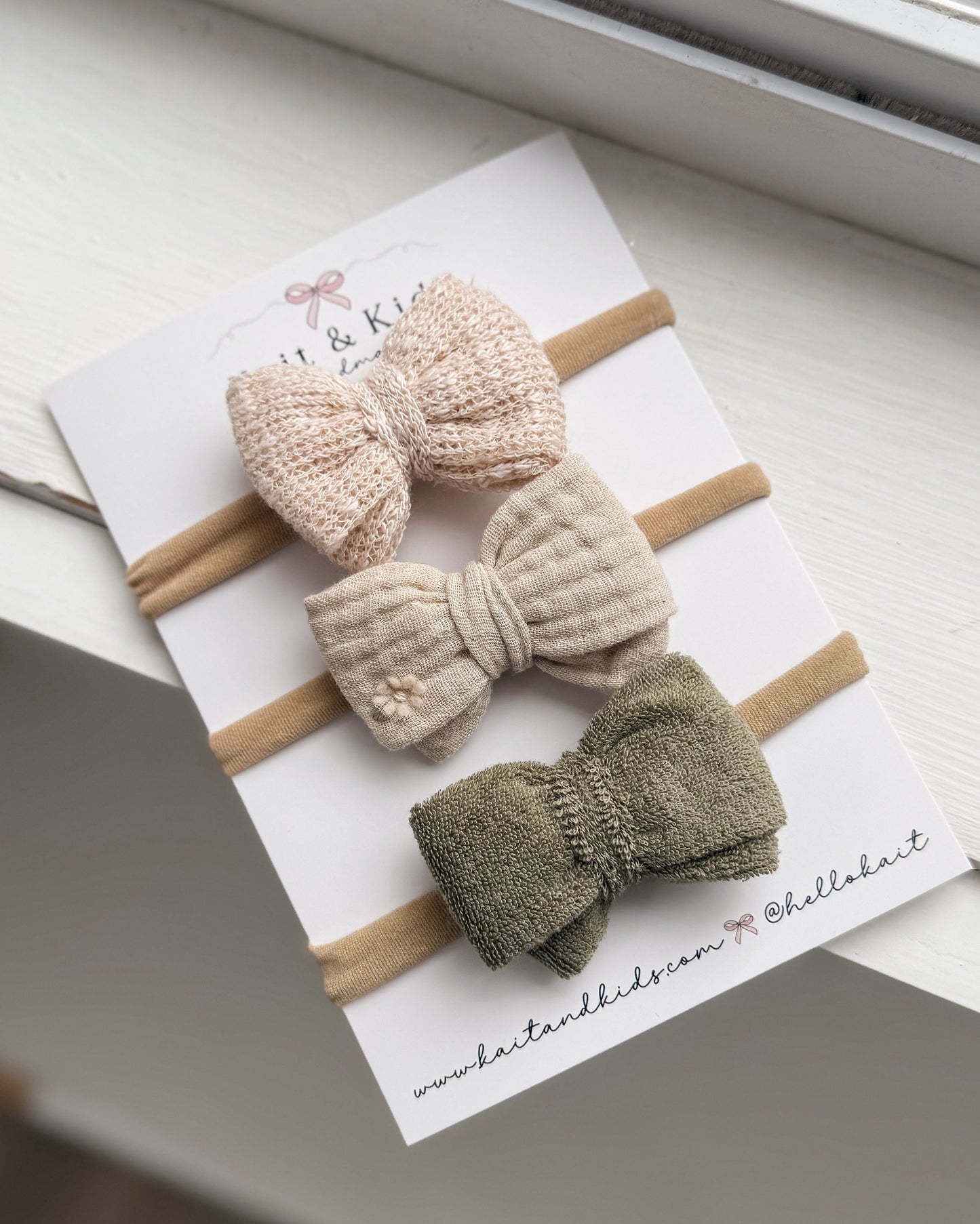 Trio *set* / headband or clip