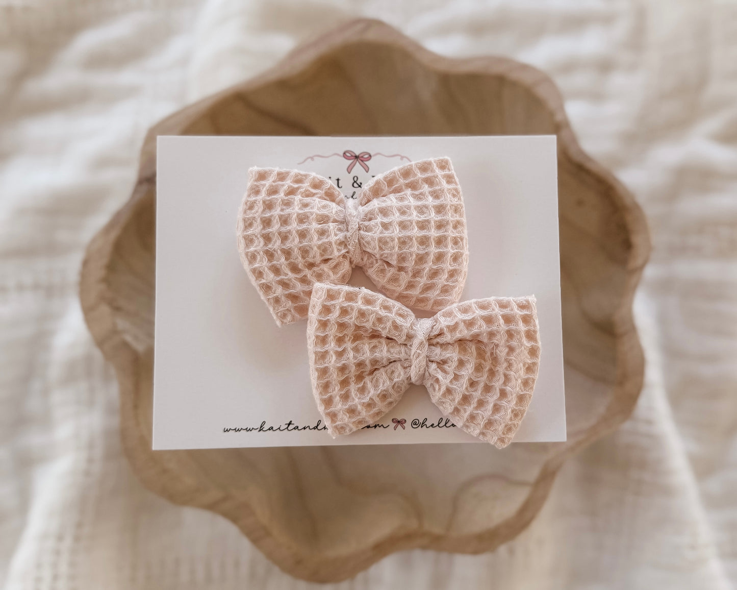 petal waffle / single or piggy set