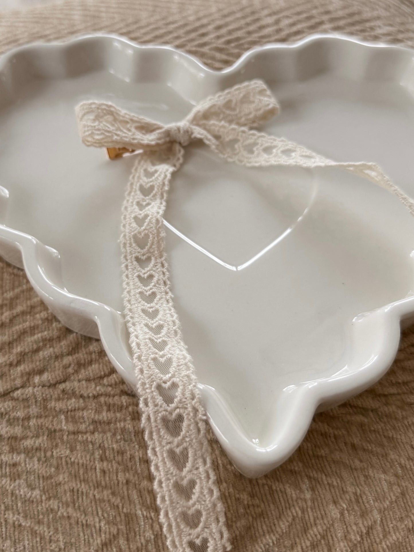 Cream heart lace ♡ longtail