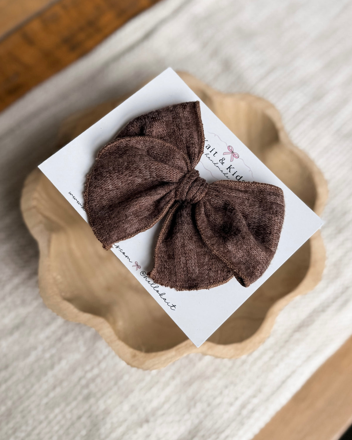Chocolate / fable / headband / clip