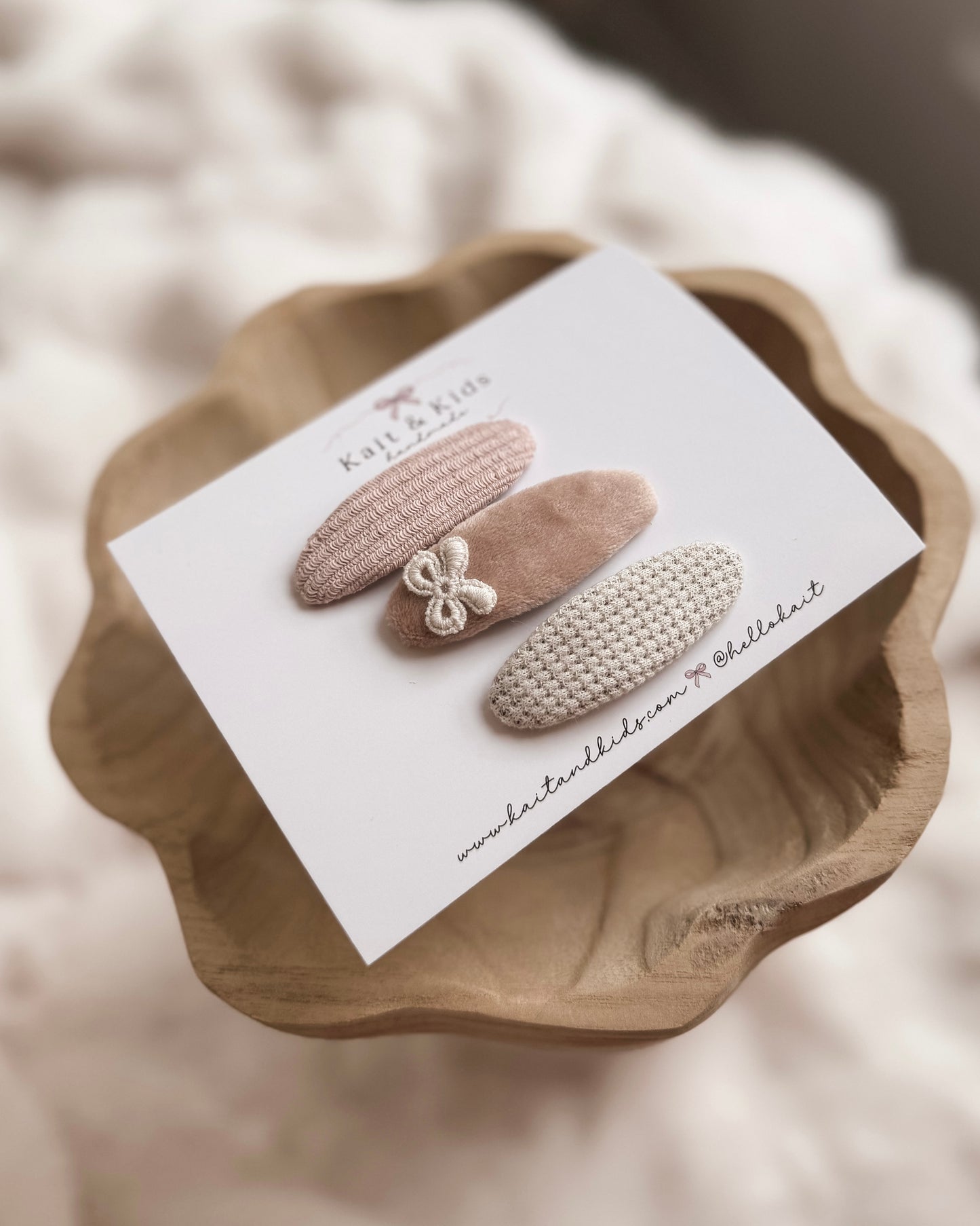 little bow snap clip ♡ set ♡