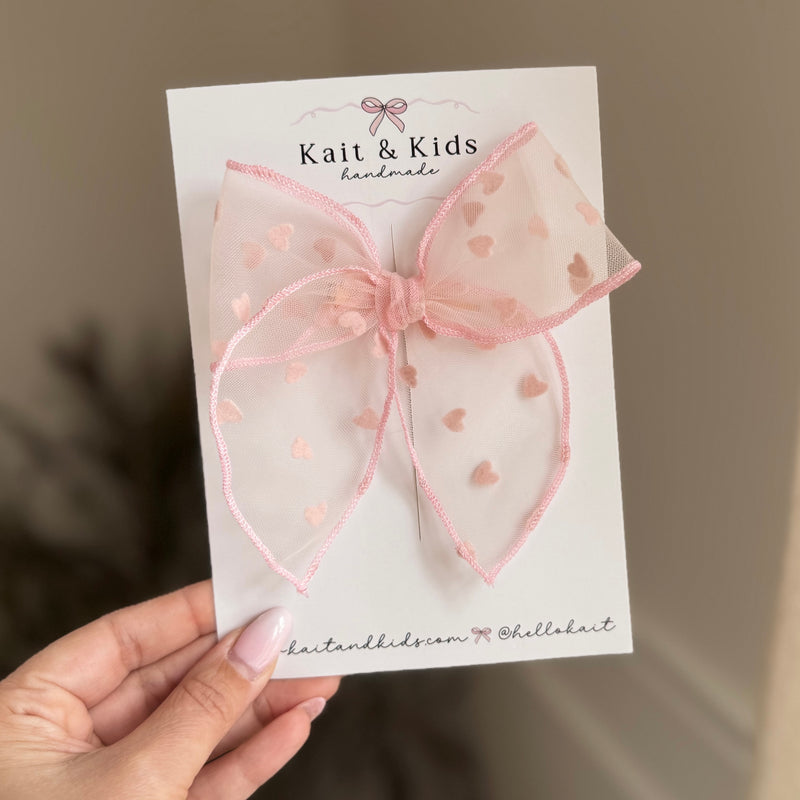 The perfect pink heart mesh ♡ large