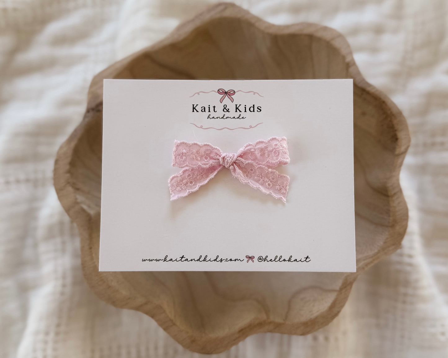 skinny pink eyelet/ single or piggy set