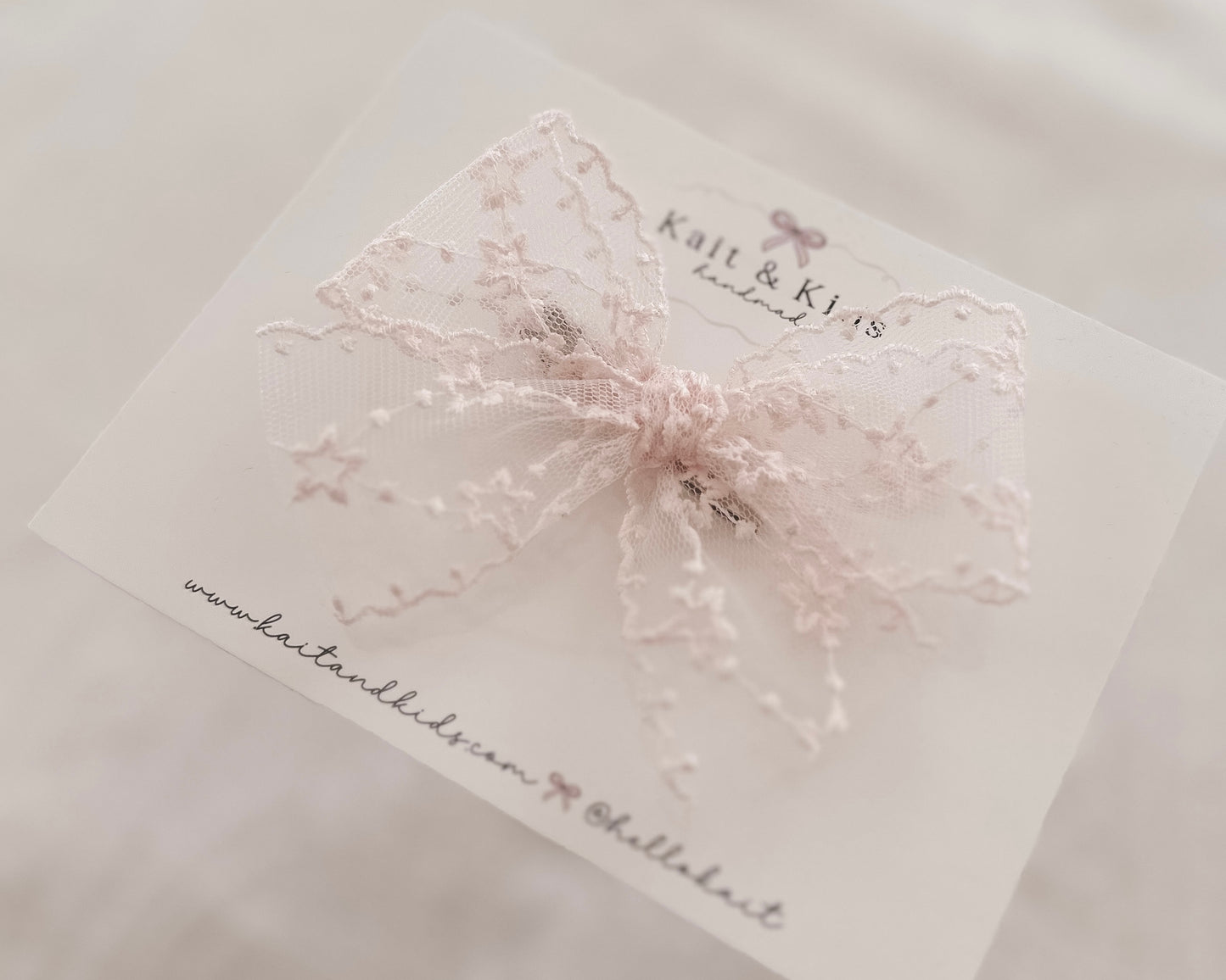 Soft light pink lace