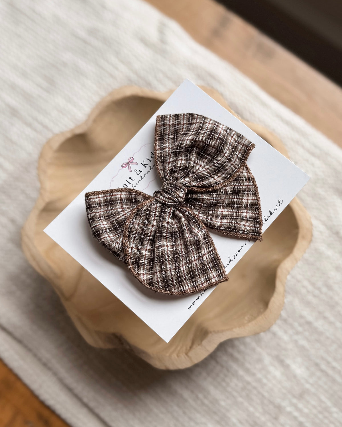 Fall plaid / fable / headband / clip