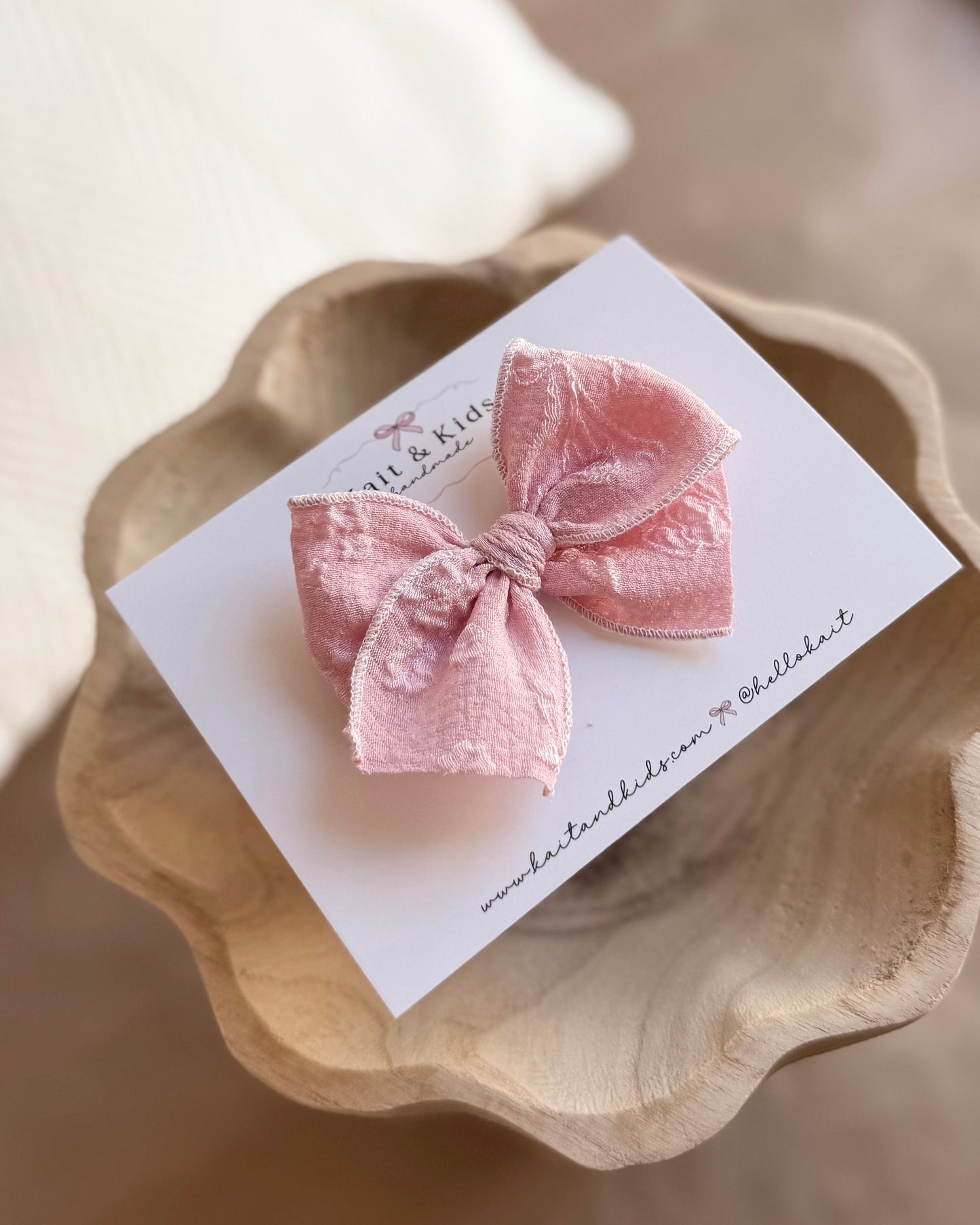 Pink blossom mini ♡ headband / clip / piggy set