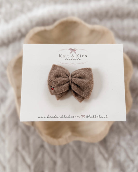 Embroidered Rudolf *pinwheel*