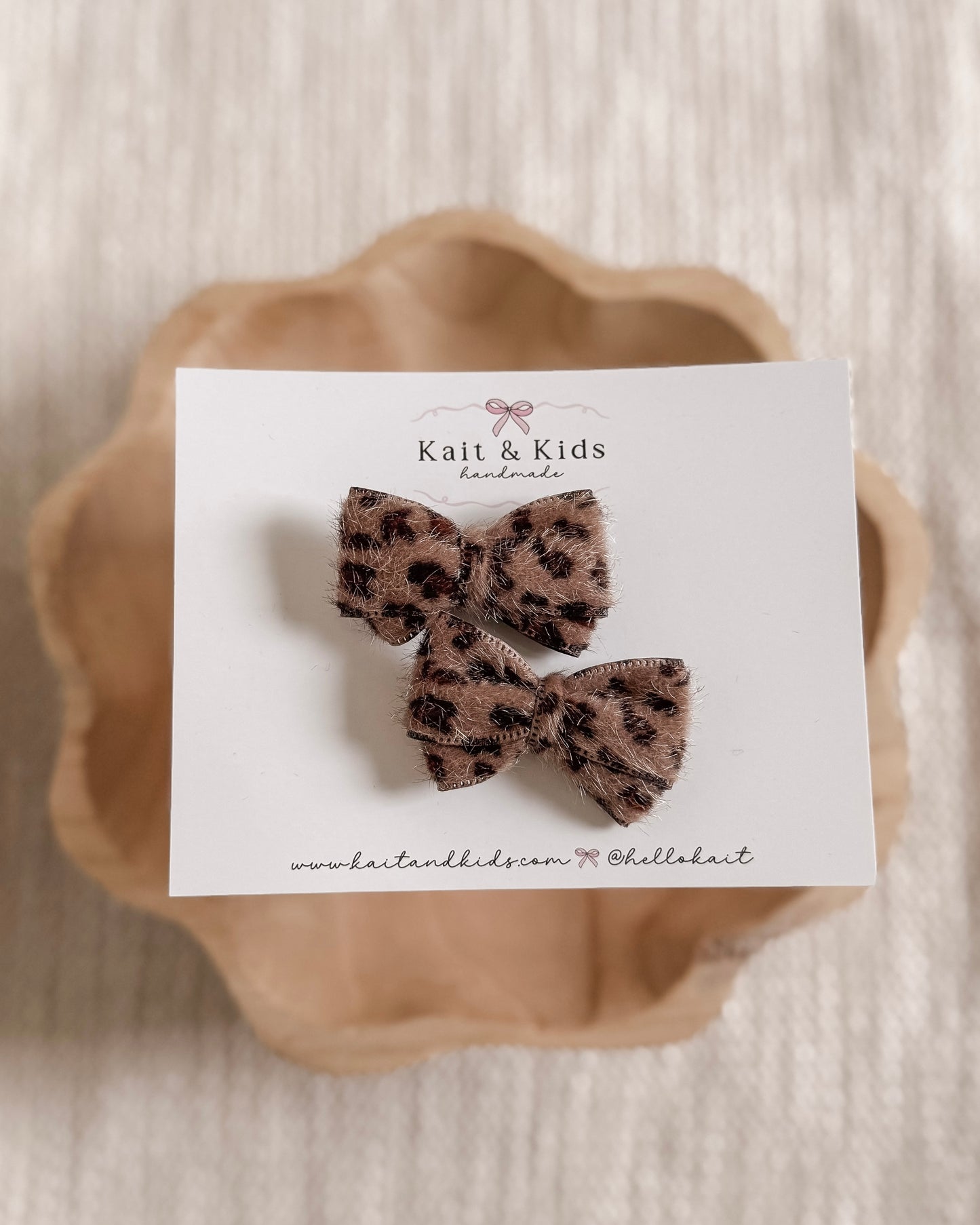 Teddy leopard / piggy set