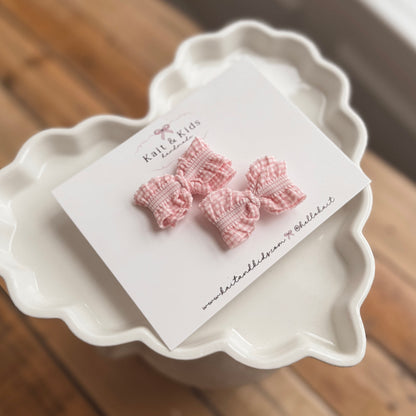 pink itty check ♡ piggy set ♡