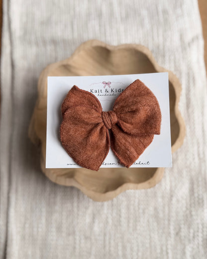 Pumpkin knit / fable / headband / clip