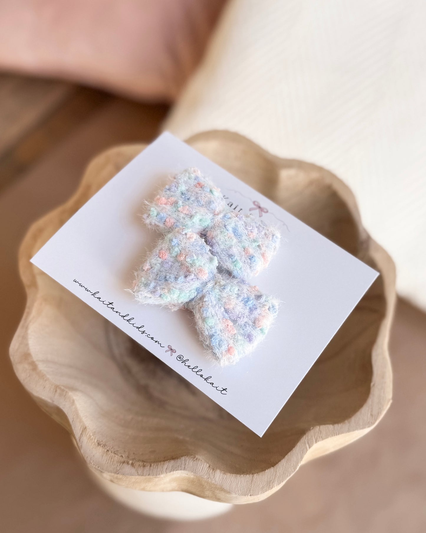 Pastel bubble pinwheel ✿ headband / clip / piggy set