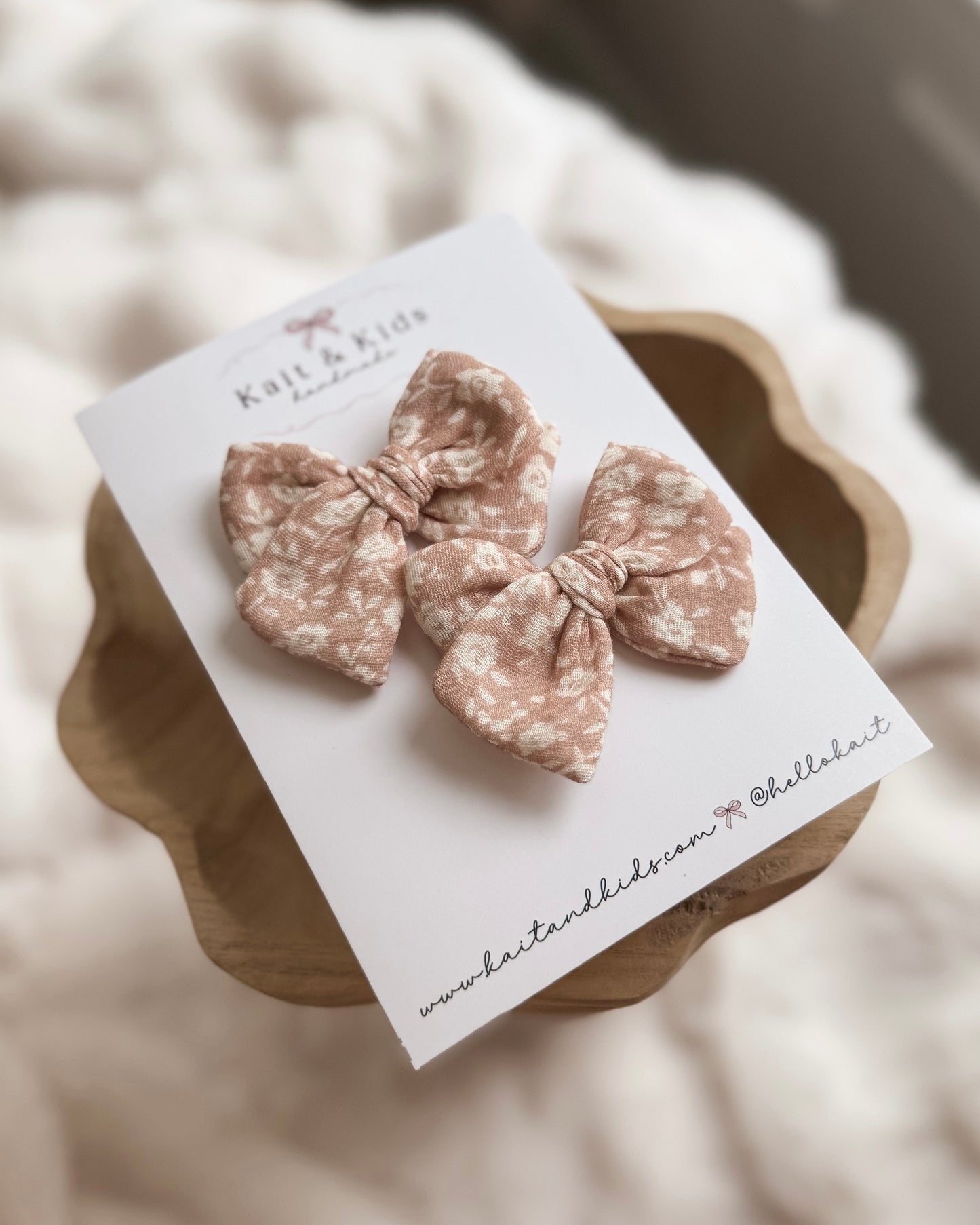 Florence rose mini classic ♡ headband / clip / piggy set