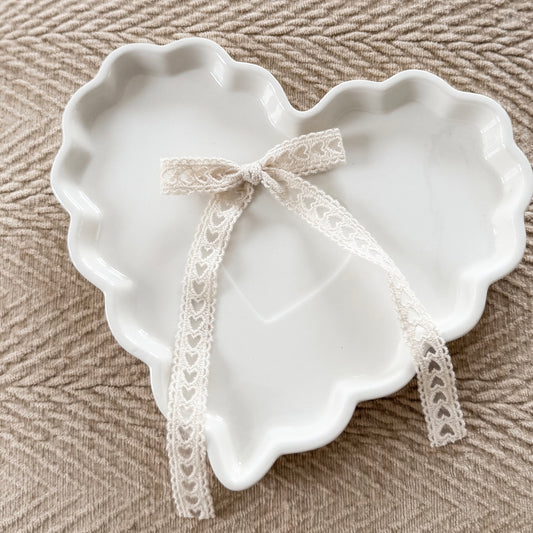 Cream heart lace ♡ longtail