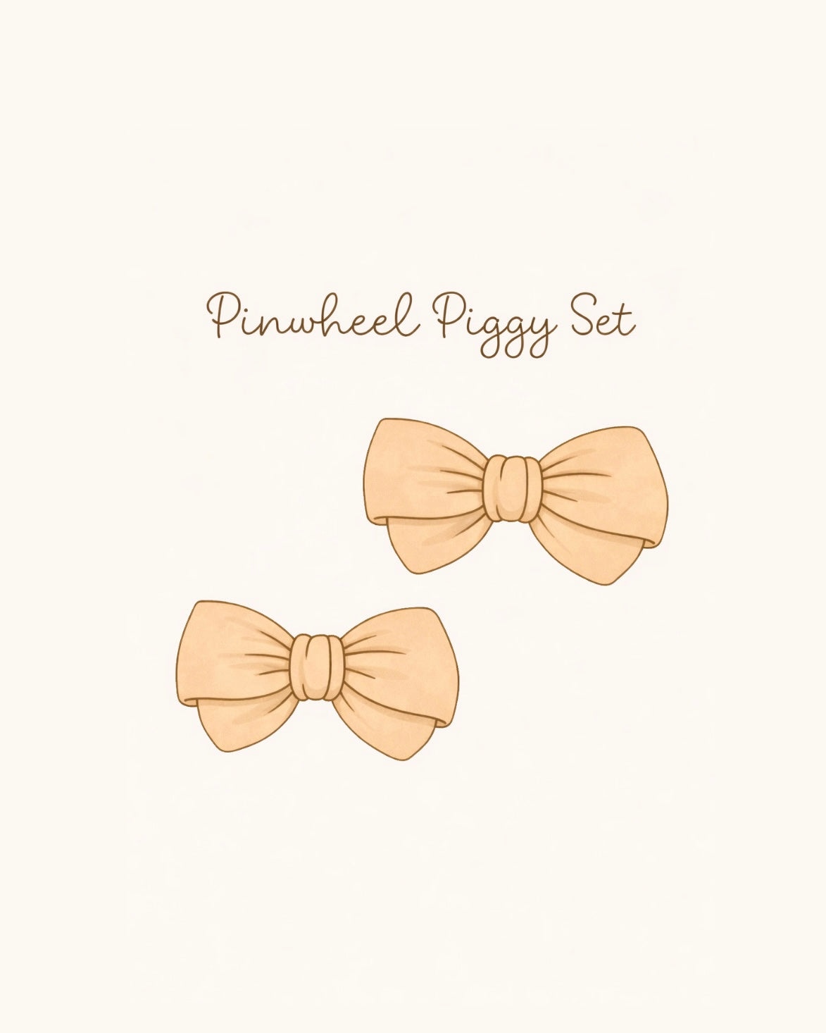 Pinwheel piggy set ✿ multiple fabric options