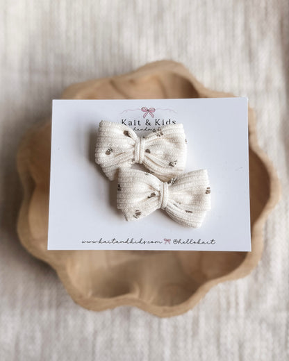 Corduroy floral / piggy set