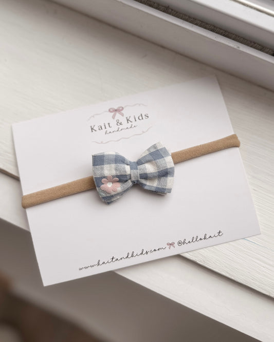 Blu flora itty ♡ headband