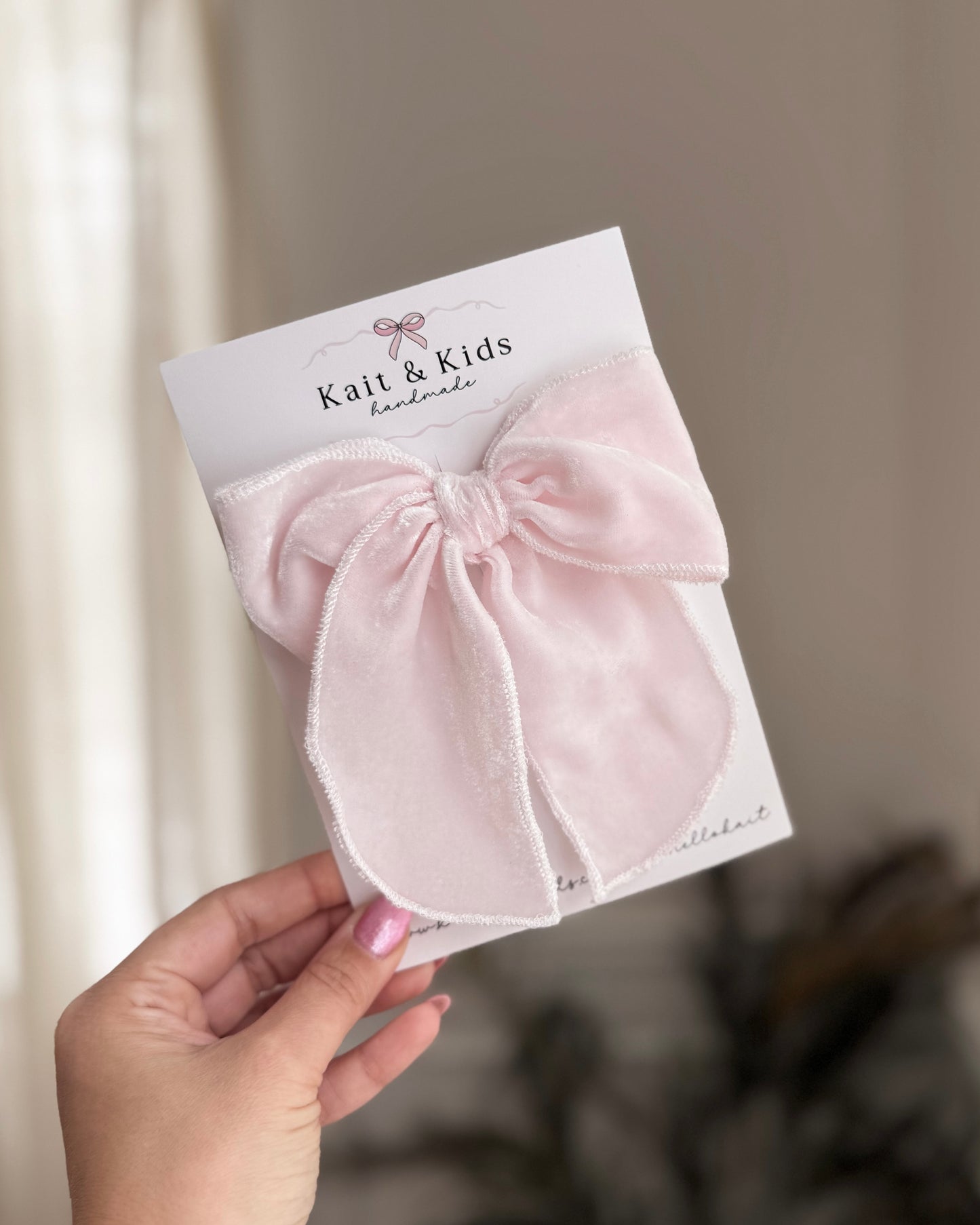 Lightest pink velvet ♡ large