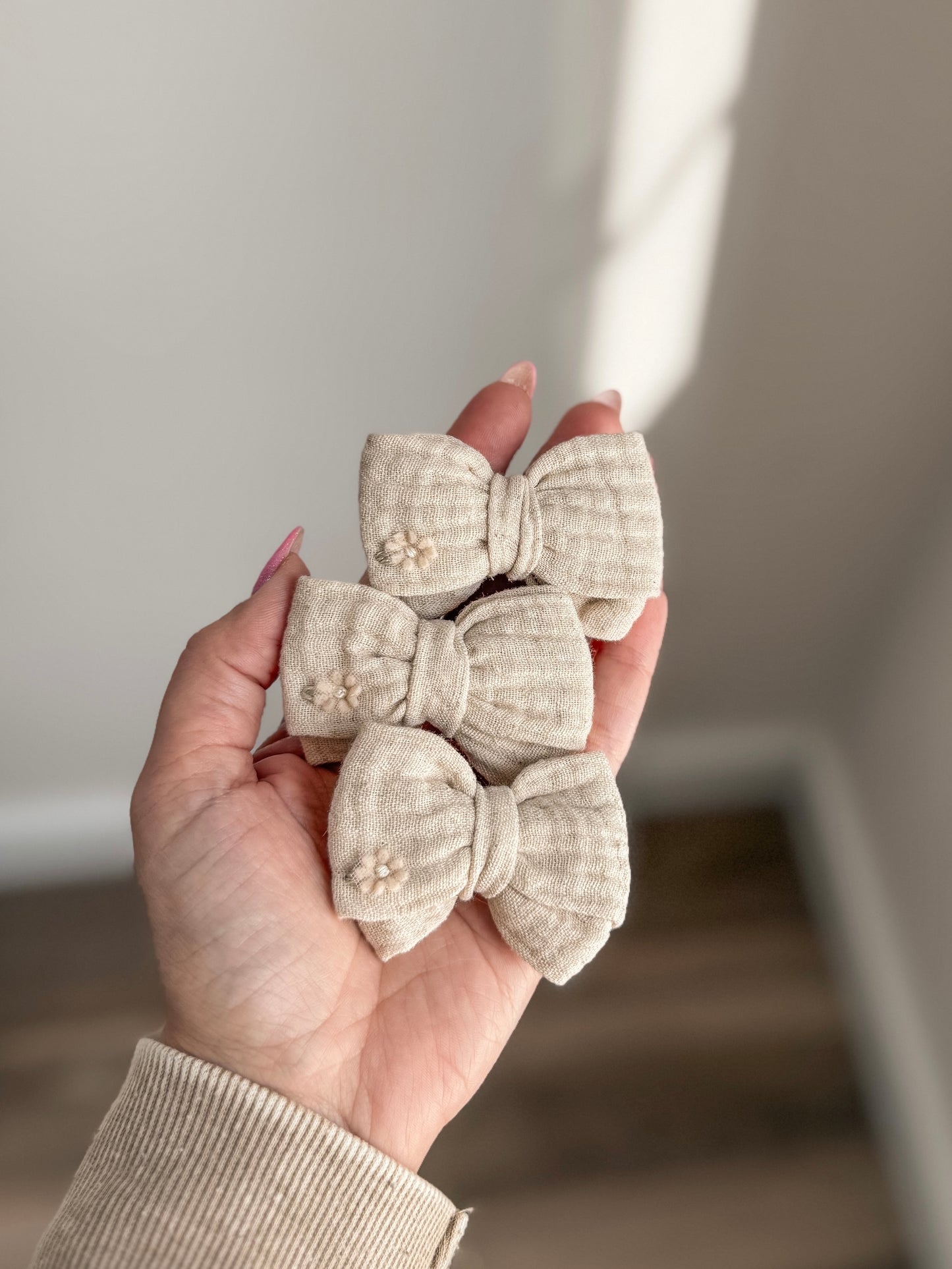 Embroidered flower  ♡ piggy set