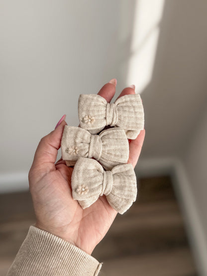 Embroidered flower  ♡ piggy set