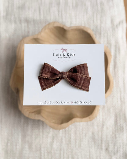 Teddy plaid mini / headband / clip