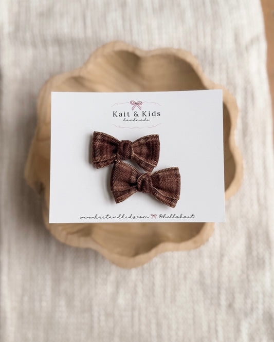 Teddy plaid / piggy set