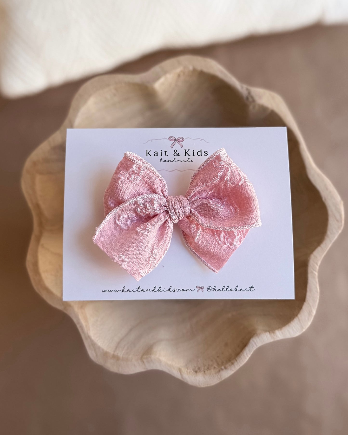 Pink blossom mini ♡ headband / clip / piggy set