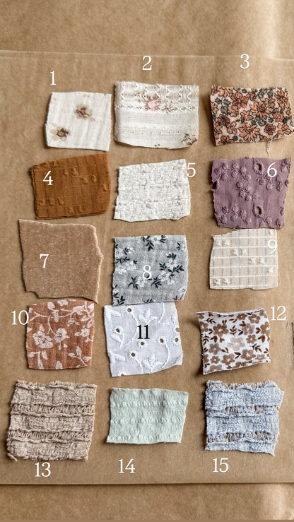 Pinwheel piggy set ✿ multiple fabric options