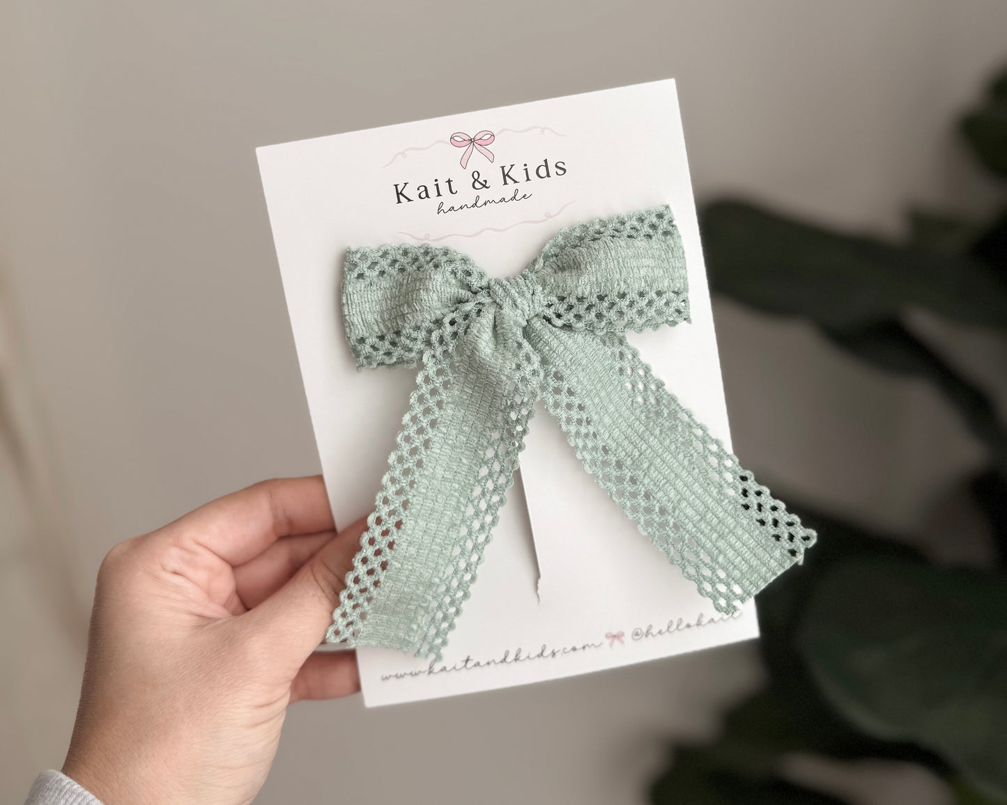 Green crochet *longtail*