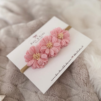 Pink flower ♡ headband ♡