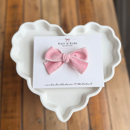 Bubblegum pink mini classic ♡ headband / clip / piggy set