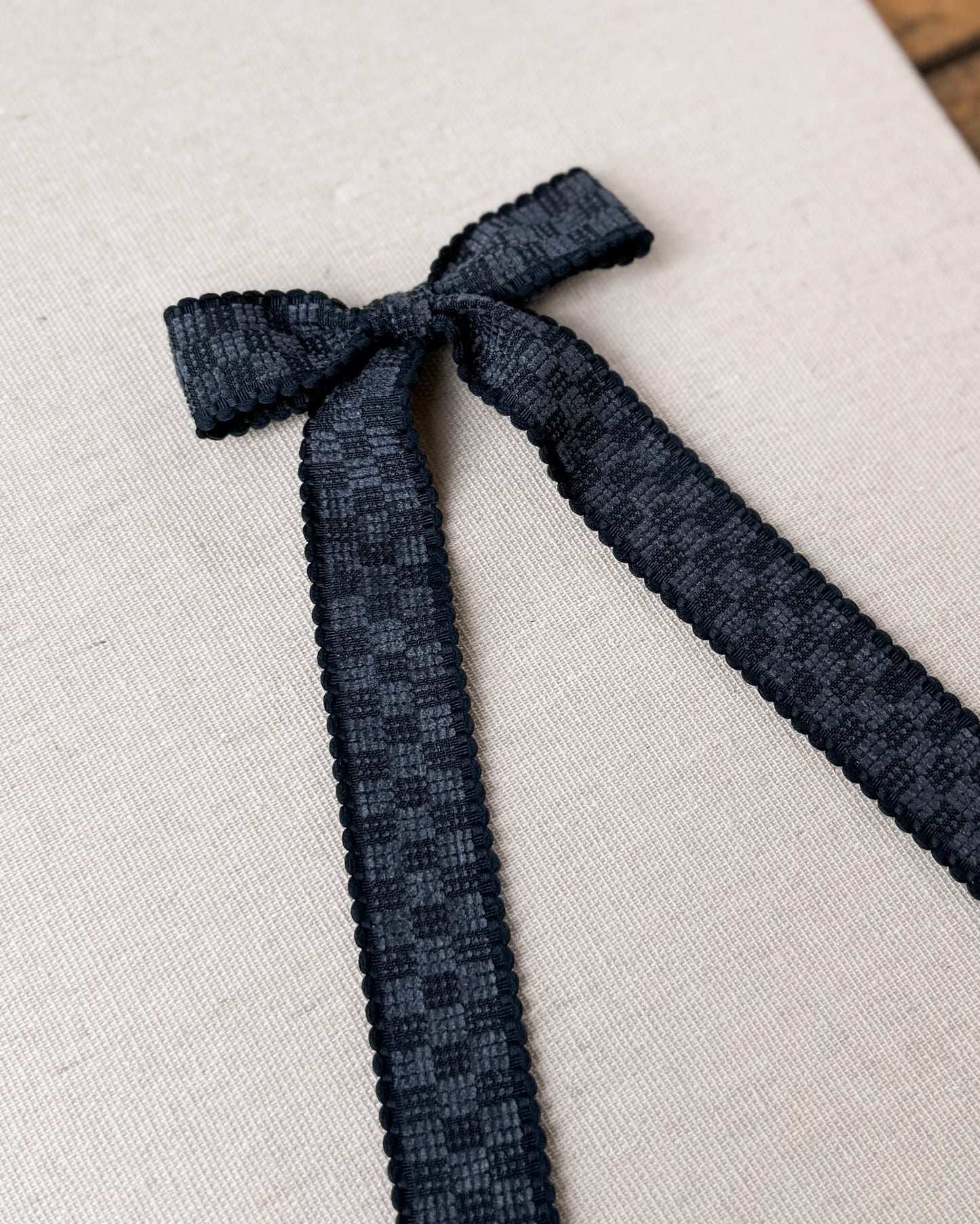 Navy blue gingham ✿ longtail