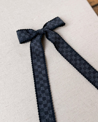 Navy blue gingham ✿ longtail
