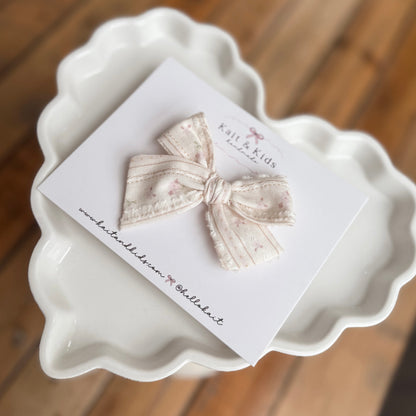 Saddie rose floral mini classic ♡ headband / clip / piggy set