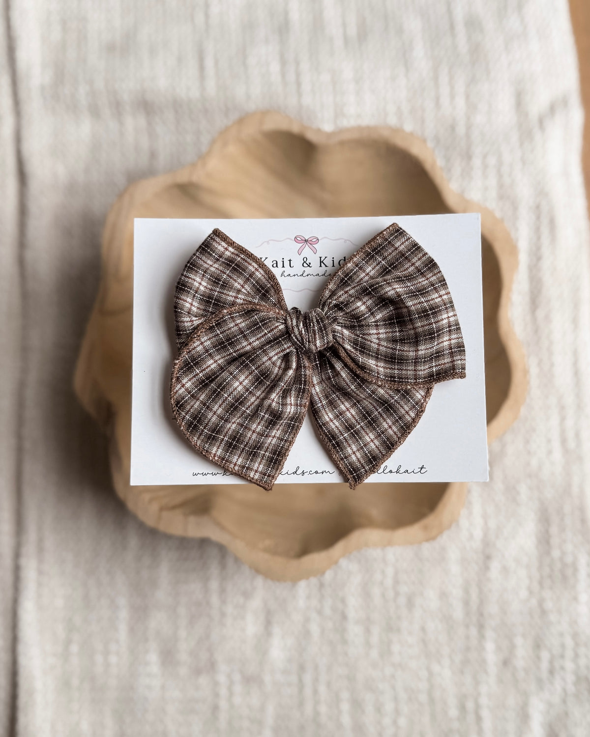 Fall plaid / fable / headband / clip