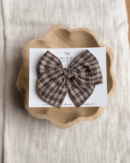 Fall plaid / fable / headband / clip